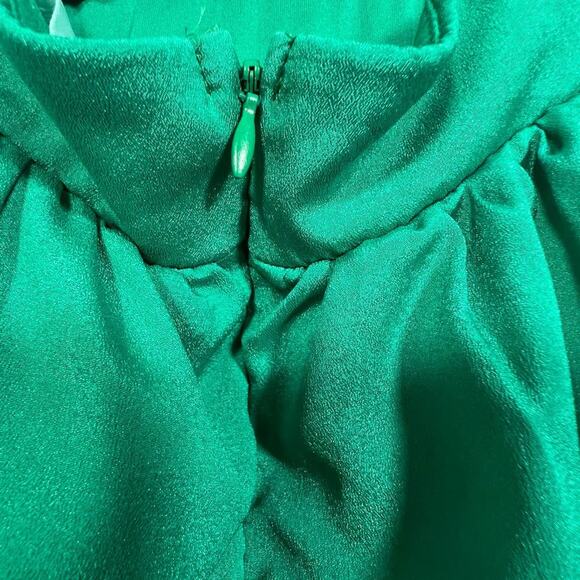 Lulus Green Flowy Backless Maxi Long Cocktail EveningDress - Picture 10 of 16